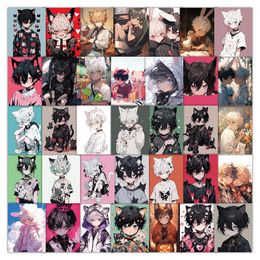 63pcs ins cute juvenile waterproof PVC sticker pack for trunk refrigerator mobile phone desk bicycle car cup skateboard