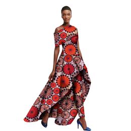 Ankara Traditional African Clothing for Women church dresses for women and Long Pants Set Originality Women Pants Suit WY1364