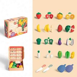 Kitchens Play Food Children pretend to play cooking toys simulate food fruits and vegetables kitchen toys Montessori educational interactive toys S24516