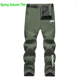 Hunting Jackets 2024 Outdoor Autumn Winter Charge Pants For Men Slim Fit Thick Windproof Soft Shell Fleece Hiking Skiing Mountaineering
