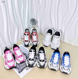 Top kids shoes designer baby Sneakers Size 26-35 Box protection Breathable mesh splicing design boys girls casual shoes 24Mar