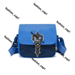 Trapstar Men Crossbody Bag Luxury Messager Bags Designer Nylon Shoulder Bags Casual Outdoor Trendy Shoulder Bag Black Purse Cross Body Bag Canvas Trap Star Bags 235