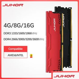 Rams Juhor Memory Ram Ddr3 8G 4G 1866Mhz 1600Mhz Ddr4 16G 2666 3000 32000Mhz Desktop Memories Udimm 1333 Dimm Stand For Amd/Intel Whol Otcqx