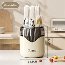 Kitchen Storage Easy To Carry Durable Shelf Does Not Take Up Space Convenient Rotating Rack Supplies Chopsticks Tube Comfortable