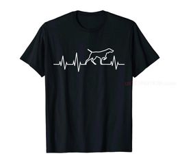 Men's T-Shirts 100% Cotton German Short Hair Pointer Dog Heartbeat GSP Variety Lover T-shirt Mens UNISEX Size S-6XL Q240515