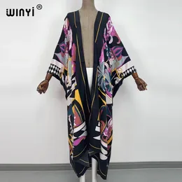 Boho Dress Kimono Women Cardigan Stitch Cocktail Sexcy Maxi African Holiday Batwing Sleeve Silk Robe