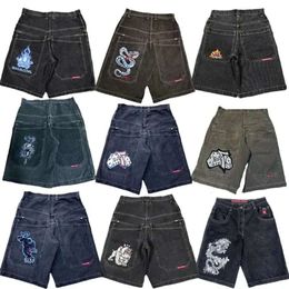 Men S Jeans JNCO Shorts Y K Hip Hop Pocket Baggy Denim Gym Shorts Men Women Summer New Harajuku Gothic Men Basketball Shorts Stre Ecb C