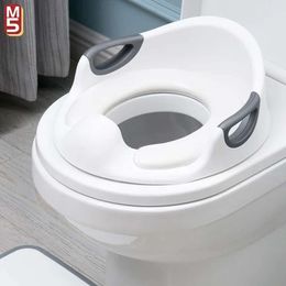 Baby Potty Training Toilet Seat with Soft Cushion Handles, Haute Collection, Double Anti-Slip Design and Splash Guard L2405