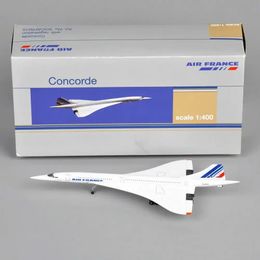 1400 Concorde Air France Airplane Model 1976-2003 Airliner Lega Diecast Air Plane Model Raccolta di decorazioni per la casa Miniature 240516