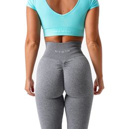 NVGTN Scrunch Seamless Leggings Pants Womens High Waist and Hips Tight Peach Buttocks High Waist Yoga Pants 240516