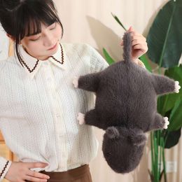Hot 1pc 35-70cm Simulated Furry Soft Mouse Plushy Doll Stuffed Rat Plush Animal Toys Peluche Mascot Gift Decor