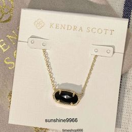 Womens Designer Kendrascott Jewelry KS Necklace Oval Female Collar Chain Female Necklace Fashion Classic Ladies Necklace Holiday Gifts