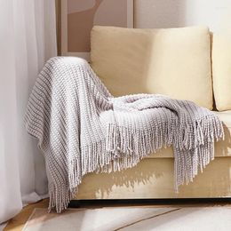 Blankets Office Nap Air Conditioning Sofa Knitted Leisure Decorative Shawl Blanket Bohemian Styles Bed Throw With Tassel