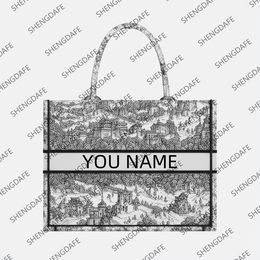 Book TOTEE embroidery Customized name letter and High quality designer handbags Festival Gifts luxury purses woman handbag shoulder bags designers women 4-6