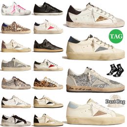 golden sneakers men dress shoes designer women flat leather vintage old dirty italy brand goos nappa glitter black white pink ball star mens trainers loafers