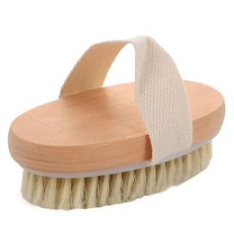 Dry Skin Soft 100Pcs Body Face Natural Bristle Brush Wooden Bath Shower Brushes SPA Without Handle Cleansing es