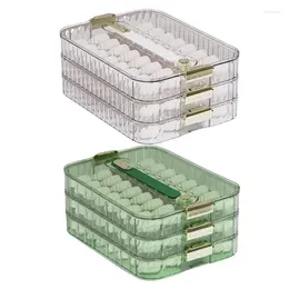 Plates Dumpling Snack Tray Non-slip Stackable Snackle Box Container Plate Multi-layer Freezer Containers Holder