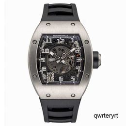 RM Movement Wrist Watch Rm010 Men's Series Rm010 Titanium Alloy Men's Fashion Leisure Sports s Manual Mechanical Wrist Watch