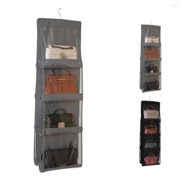 Storage Boxes Bins Hanging Handbag Organizer Non-Woven Holder Pvc Purse Closet 8 Pocket Drop Delivery Home Garden Housekeeping Organiz Otpwn
