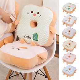 Pillow Toast Plush Bread Hollow Design Toy For Kids Funny Food Dorm Bedroom Seat