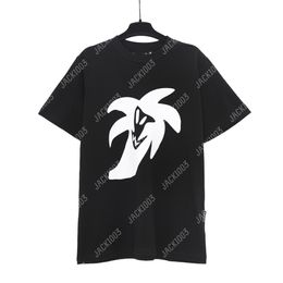 Palm 24SS Summer Letter Printing Logo Ghost Funny Face T Shirt Boyfriend Gift Loose Oversized Hip Hop Unisex Short Sleeve Lovers Style Tees Angels 2255 WIP