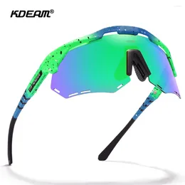 Sunglasses Brand KDEAM Cycling Polarized Goggles Classic TR90 Vintager Designer Outdoor Bicycle Mountain Road MTB Sports Sun Glasses UV