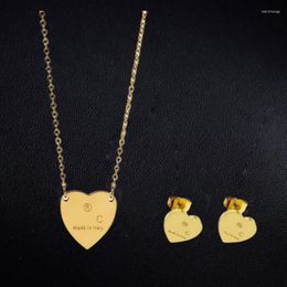 Pendant Necklaces Designer Trendy Gold Necklace For Women Luxury Letter Engraved Chain Couple Jewelry