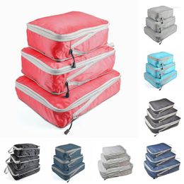 Storage Bags 3pcs/Set Travel Organiser Suitcase Packing Set Cases Portable Luggage Clothe Shoe Pouch