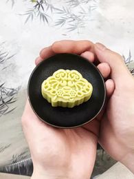 Baking Tools 30g 35g Chinese Style Kite Pattern Moon Cake Mould Mung Bean Dessert Pastry Stamp DIY Hand Press Plunger Plastic Tool