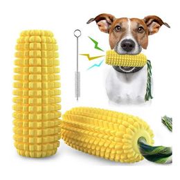 Kitchens Play Food Latex corn shaped puppy toys squeezing toys pet supplies training playing chewing dog toys S24516