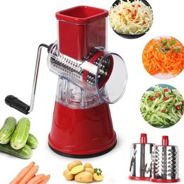 Multifunctional Vegetable Cutter Slicer Roller Chopper Round Potato Carrot Stainless Steel Shredder Kitchen Too 240429