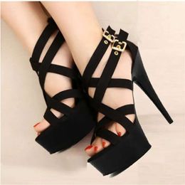 Sandals s Cm Nightclub 15 Sexy Pole Dancing Heels 6 Inch Dancer Stilettos with Platform Gladiator Sandal Heel Stiletto 295 d 865d 85