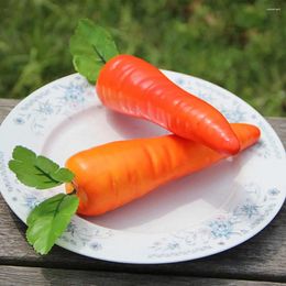 Decorative Flowers 12pcs Artificial Vegetables Fake Vegetable Realistic Carrot Carrots Props