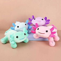 Stuffed Plush Animals 22cm Kawaii Axolotl Toy Soft and Cute Filled Animal Pillow Doll Childrens Birthday Christmas Gift Q240515