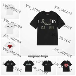 lanvis shirt Brand Men's T-shirts Designer Luxury Classic T Shirt Chest Letter Printed Shirt lanvis High Tshirts Shoe Cotton Loose Tees Lavin Hoodie 922b