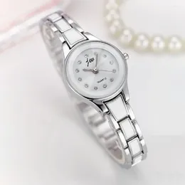 Wristwatches Fashion Women Ladies Watch Waterproof Quartz Small Dial Stainless Steel For Gift Travel Work Shopping