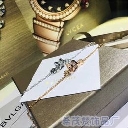 Bracelet must be used by famous designer fashion High end silver full diamond bracelets for women light with Original logo bvilgarly