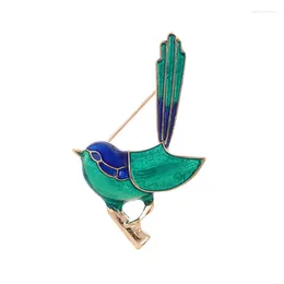 Brooches Playful Animal Series Bird Corsage Delicate Dripping Oil Three-dimensional Coat Shawl Buckle Collar Pin