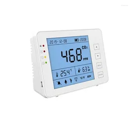 Wall Mount Digital Air Quality CO2 Monitor 5000ppm Carbon Dioxide Metre Gas Detector Rechargeable Data Logging