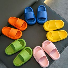 Casual Summer Children s Solid Color Breathable Non Slip Home Bathroom Beach Kids Soft Slippers Boys Girls Indoor Shoes L L