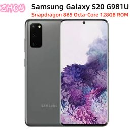 Renoverad Samsung Galaxy S20 G981U 128GB 12GB Låst upp Original mobiltelefon Octa Core 6.2 