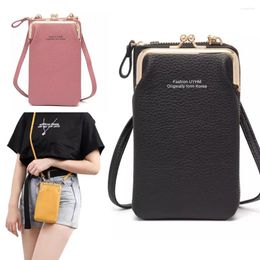 Shopping Bags Women Outdoor PU Mobile Phone Bag Universal Smartphone Cell Case Shoulder Coin Purse Card Wallets Organizer