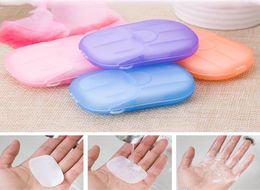Travel Soap Paper Washing Hand Bath Clean Scented Slice Sheets Disposable Boxed Soap Portable Mini Paper Soap4491995
