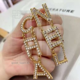 Fashion Channelbags Letters Dangle Earrings for Women Lady Party Wedding Lovers Gift Designer Luxury Jewelry with Flannel Gift 318
