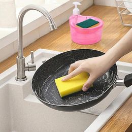 Liquid Soap Dispenser Portable Hand Kitchen Dish Container With Sponge Holder Sink Gadgets