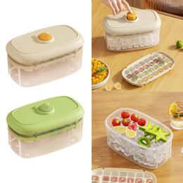 Baking Moulds Press Ice Tray Cube Mould Household Storage Easy To Model Box Quick-freezing Release Artefact A9A9