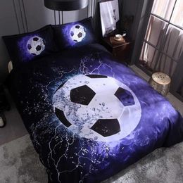 Bedding Sets Soft And Comfortable Set Basketball Football Court Pillowcase Bed Sheet Cover Pillow Case Boys Men Bdroom Supplies