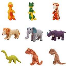 Kitchens Play Food Squeaky Pet Toys Large Dog Plush Puppy Big Dog Chewing Toy Animal Shaped Dog Accessories Lion Dinosaur Pet Supplies S24516