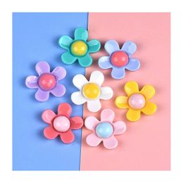 30PCS/LOT DIY resin accessories medium size five-petal flower for childrens hair accessories Diy mobile phone case 2.3*2.3*0.65 240516