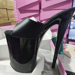 Dance Shoes 9 Inches Sexy Paint Waterproof Platform Thin Heel 23cm Pole Dancing Model Walking